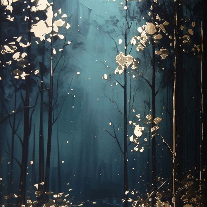 Stenski plakat z EXTRA učinkom - Mystic Trees | različne dimenzije