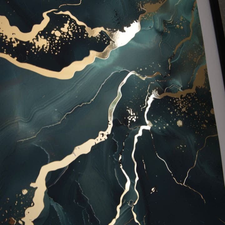 Stenski plakat z učinkom EXTRA - Marmor morja | različne dimenzije