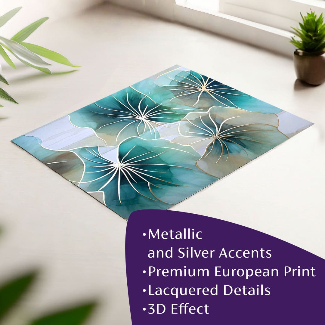 Stenski plakat z EXTRA učinkom - Cvetlična simfonija | različne dimenzije