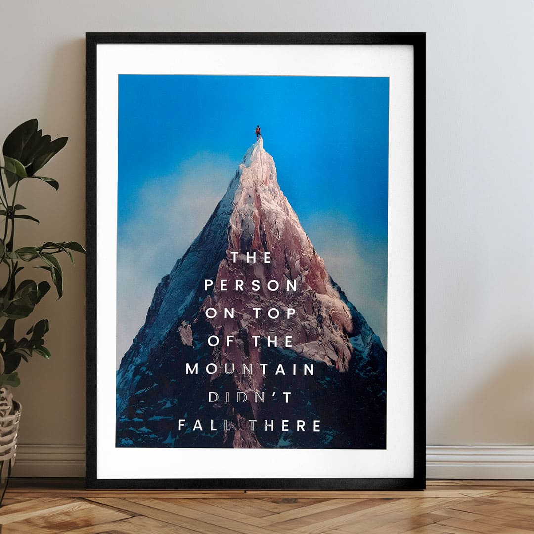 Stenski plakat z EXTRA učinkom - Peak Motivation | različne dimenzije