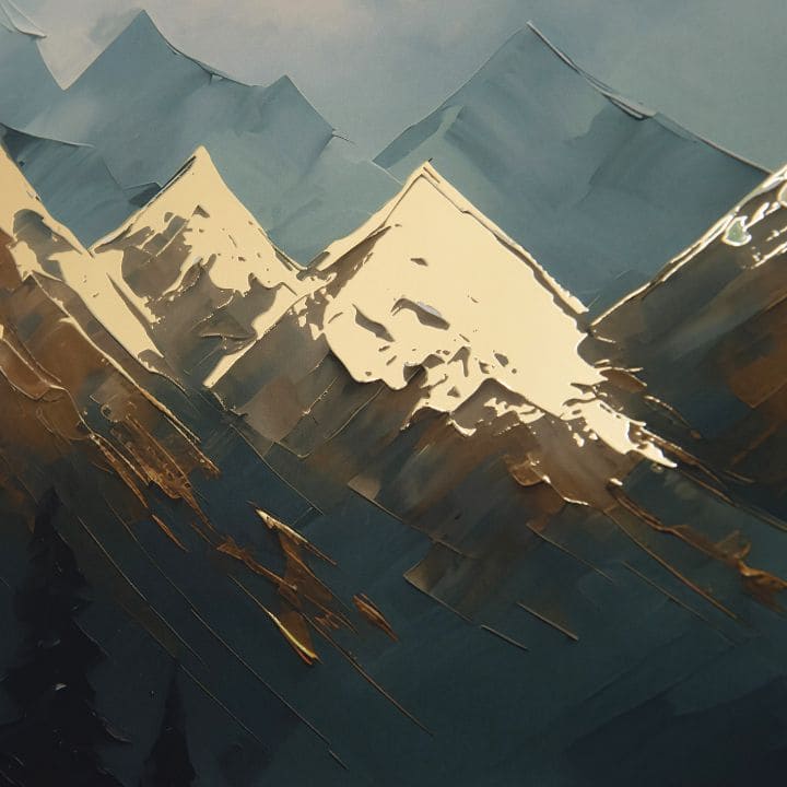 Stenski plakat z EXTRA učinkom - Mountain Majesty | različne dimenzije