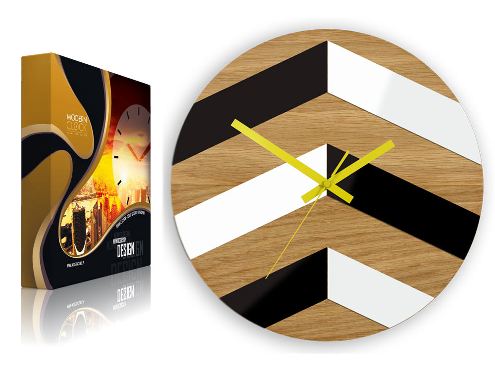 Lesena stenska ura Cikcak