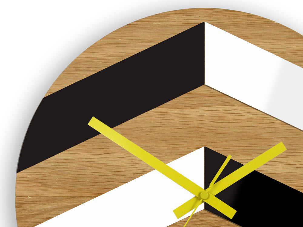 Lesena stenska ura Cikcak