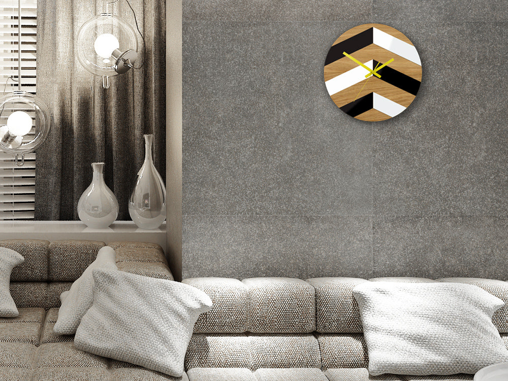 Lesena stenska ura Cikcak