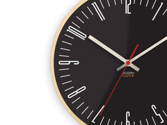 Sodobna stenska ura PIANO Black