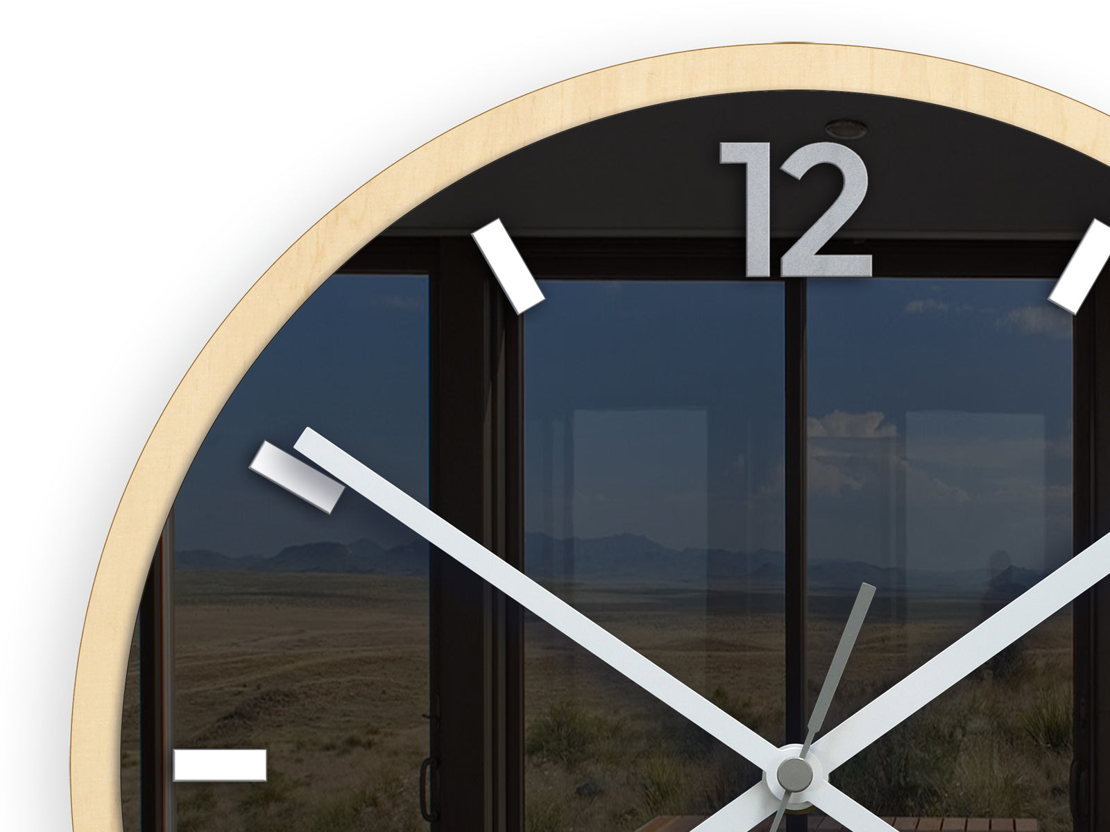 Sodobna stenska ura GRAFIT Grey