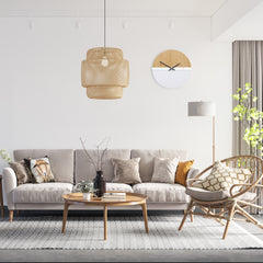 Sodobna stenska ura z ogledalom