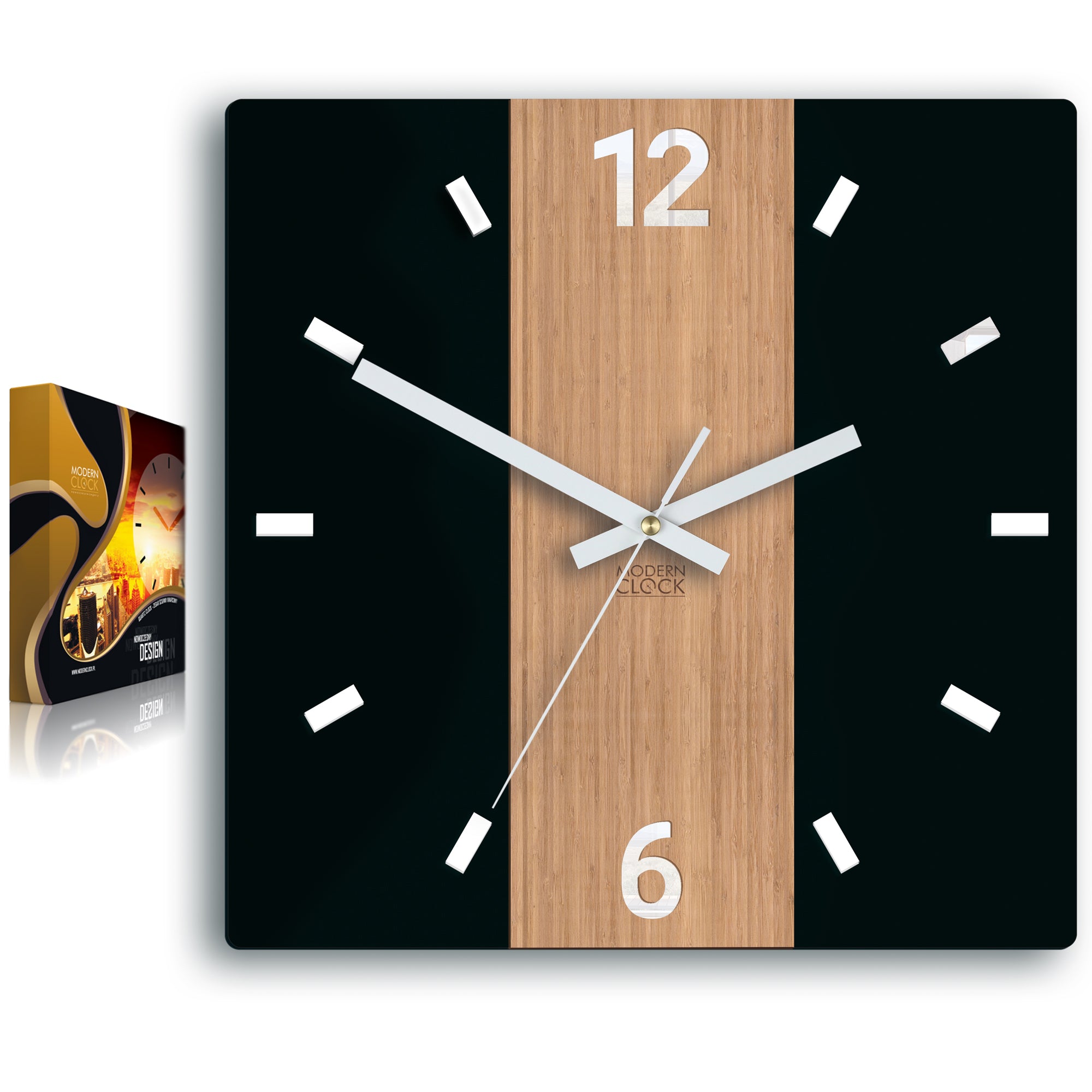 Sodobna stenska ura PRIMO Square