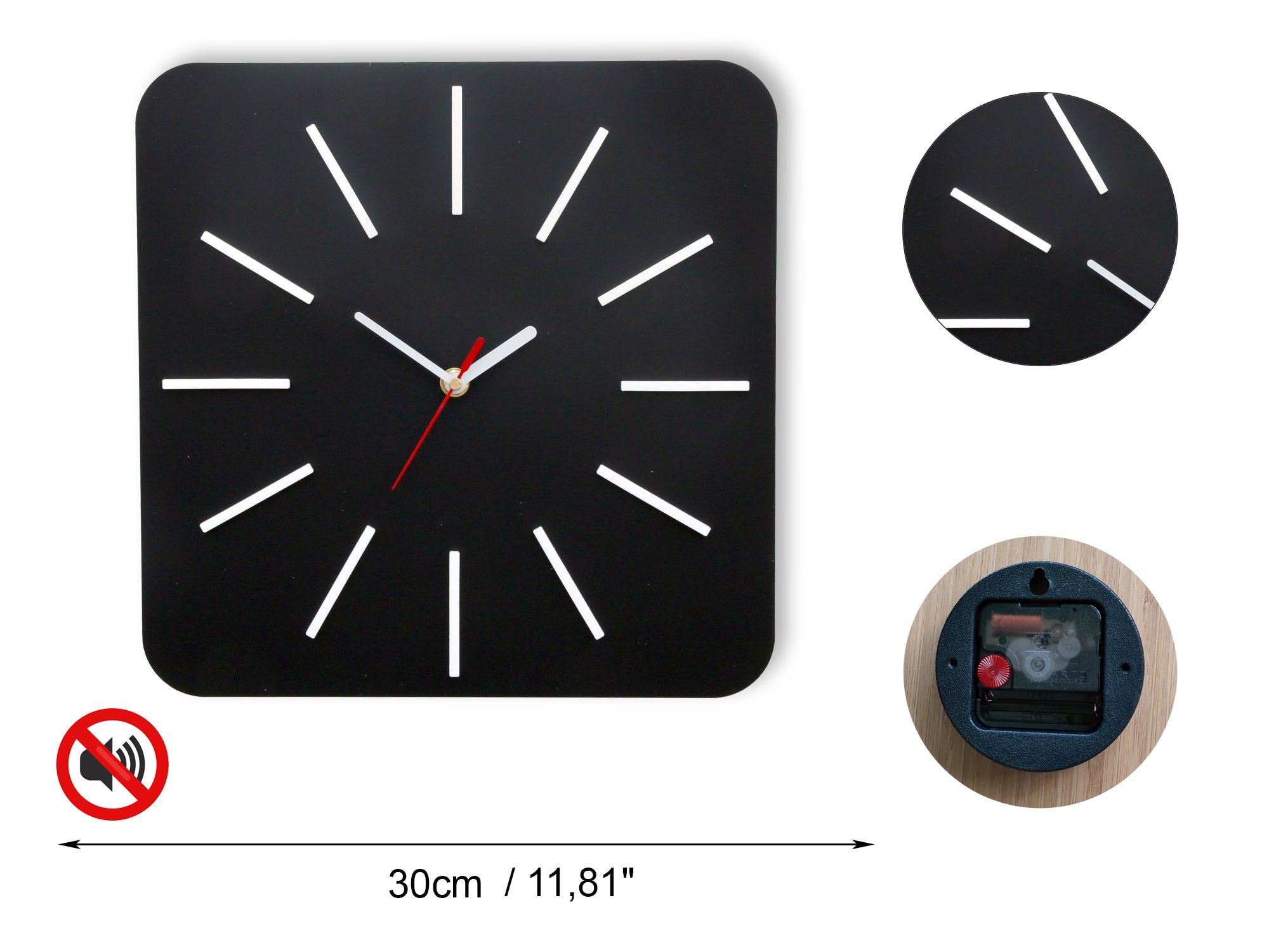 Sodobna stenska ura HYPNOTIC