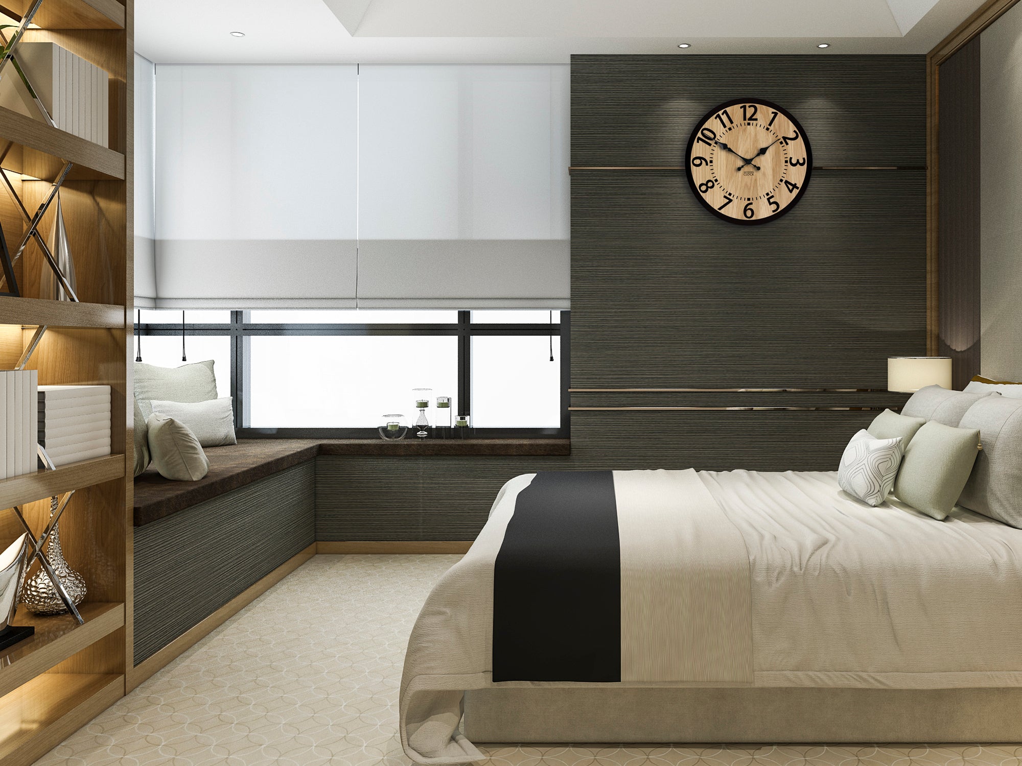 Sodobna stenska ura Berlin