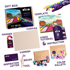 OKTO Kreativni 3D set Cvetlične grede na Nizozemskem 30 x 40 cm