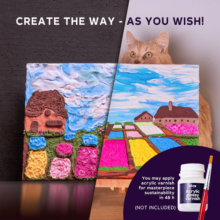 OKTO Kreativni 3D set Cvetlične grede na Nizozemskem 30 x 40 cm