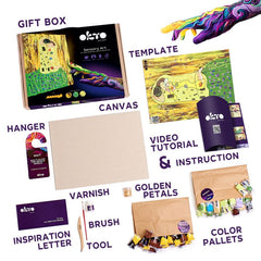 OKTO Kreativni 3D set Poljub 30 x 40 cm