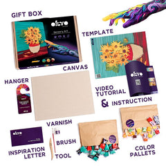 OKTO Kreativni 3D set Sončnice 30 x 40 cm