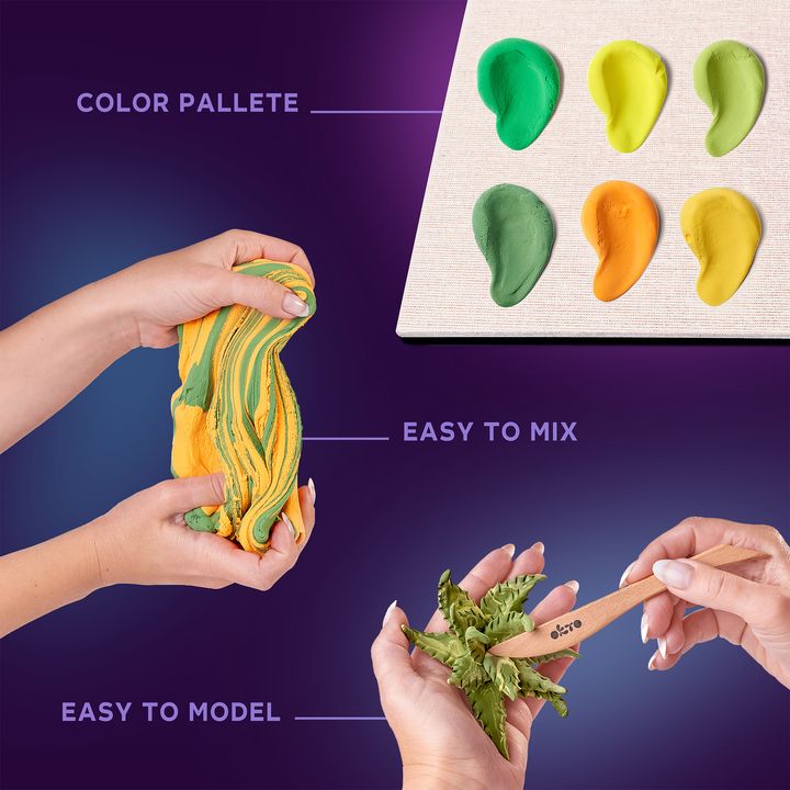 OKTO Set za modeliranje sukulentov 21 x 21 cm ENERGIA