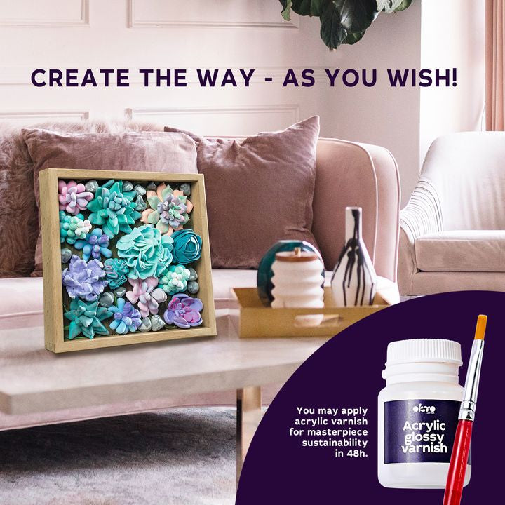 OKTO Set za modeliranje sukulentov 21 x 21 cm