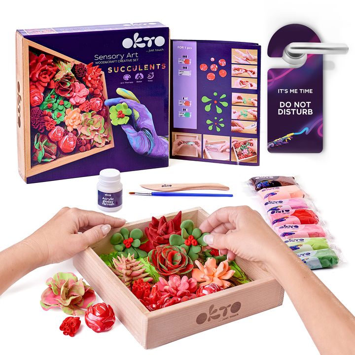 OKTO Set za modeliranje sukulentov 21 x 21 cm ŽELJA