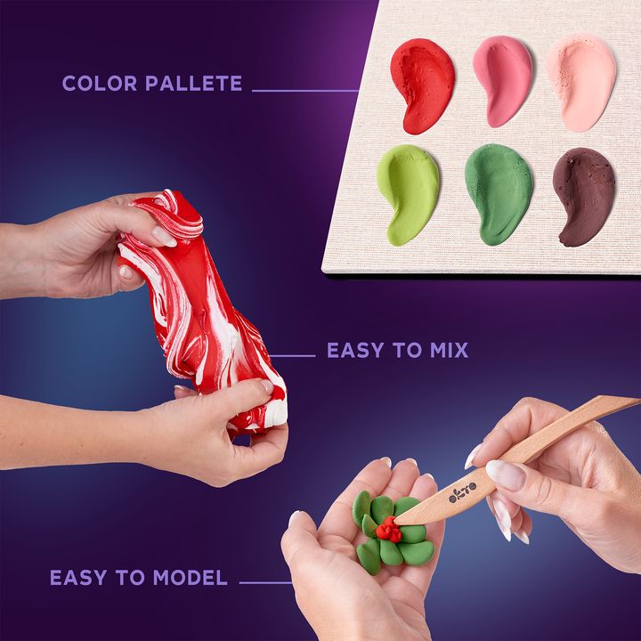 OKTO Set za modeliranje sukulentov 21 x 21 cm ŽELJA