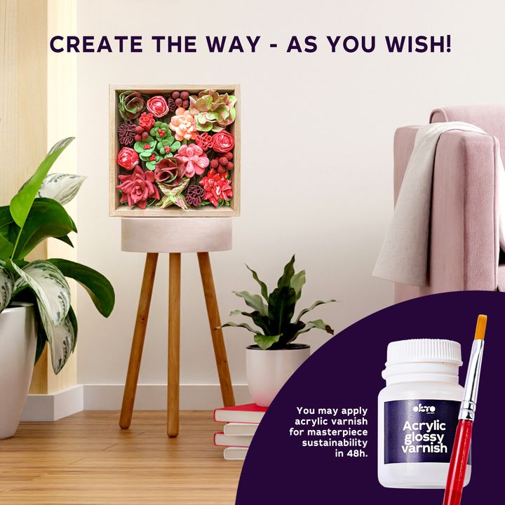 OKTO Set za modeliranje sukulentov 21 x 21 cm ŽELJA