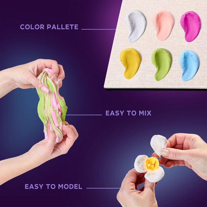 OKTO modelarski komplet v lesenem okvirju 21 x 21 cm ROMANTICA