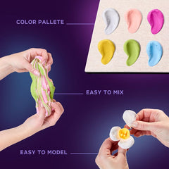 OKTO modelarski komplet v lesenem okvirju 21 x 21 cm ROMANTICA