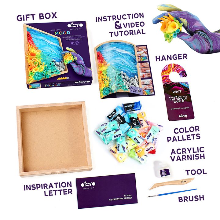 OKTO Modelarski komplet v lesenem okvirju