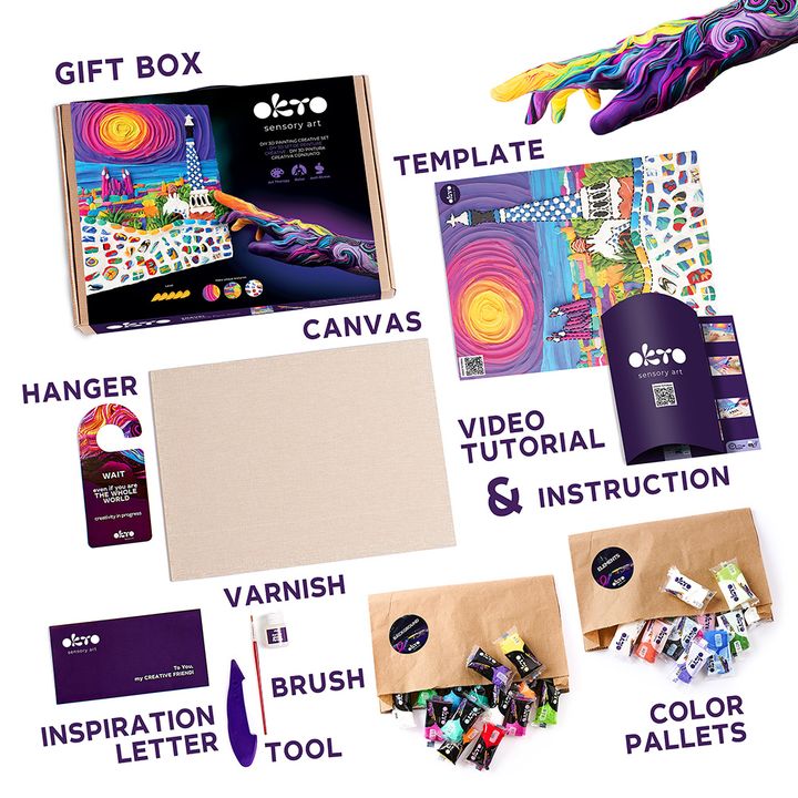 OKTO Creative 3D Set Park Guell v Barceloni 30 x 40 cm