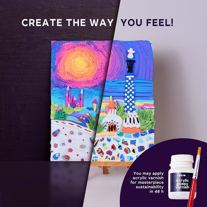 OKTO Creative 3D Set Park Guell v Barceloni 30 x 40 cm