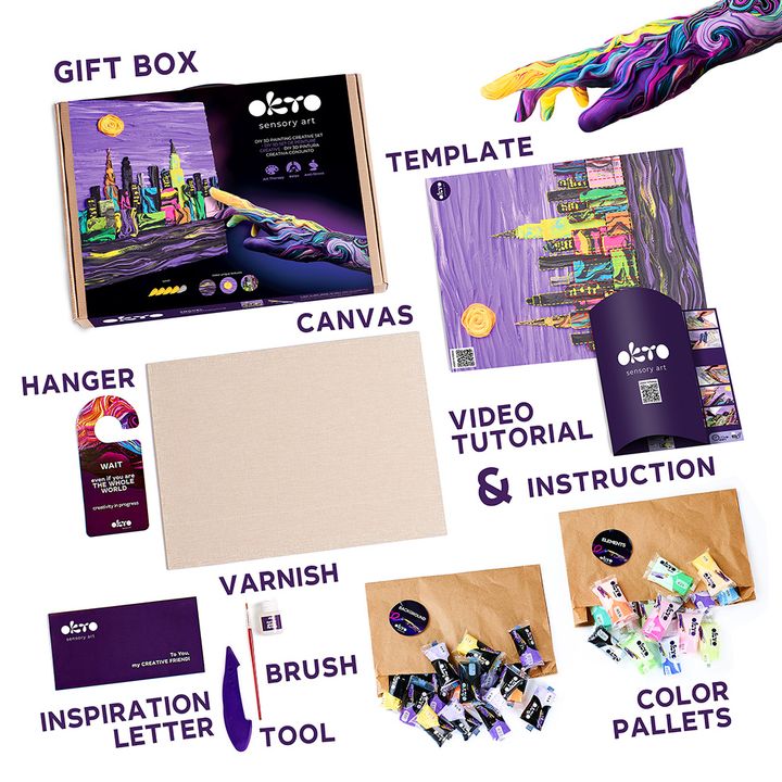 OKTO Creative 3D Set Skyline New York 30 x 40 cm