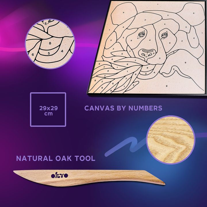 OKTO samoporjavitvena slika 30 x 30 cm Panda