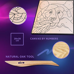 OKTO samoporjavitvena slika 30 x 30 cm Panda