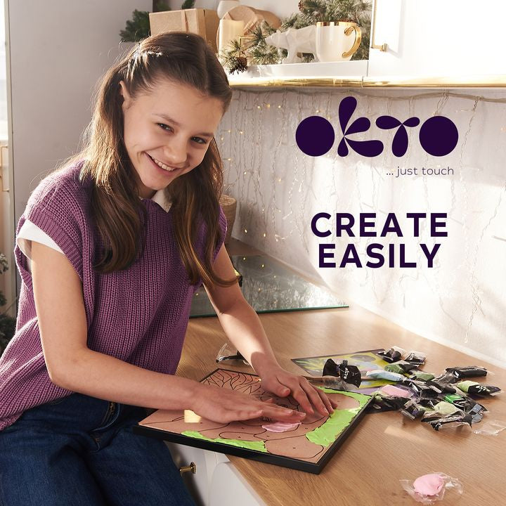 OKTO samoporjavitvena slika 30 x 30 cm Panda