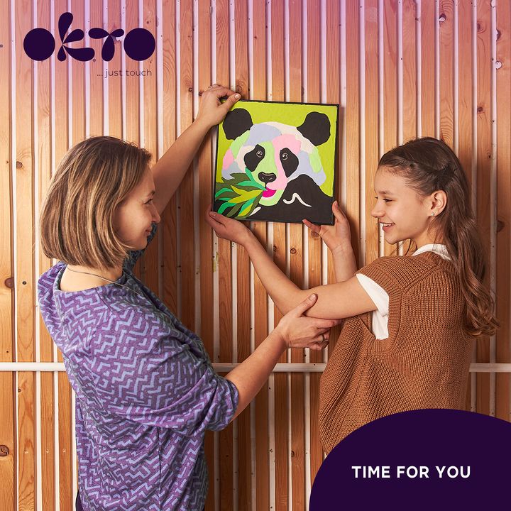 OKTO samoporjavitvena slika 30 x 30 cm Panda