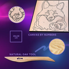 OKTO slika s samoporjavitveno maso 30 x 30 cm Fox