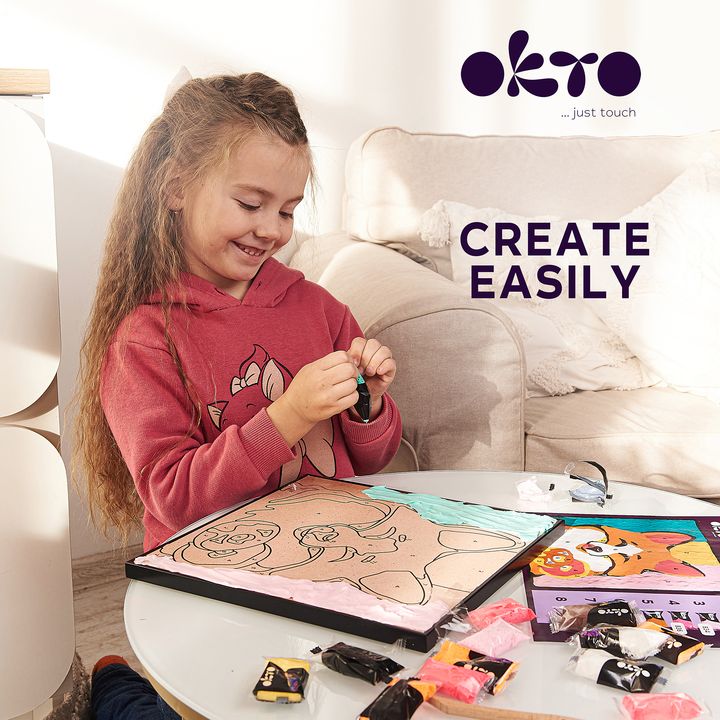 OKTO slika s samoporjavitveno maso 30 x 30 cm Fox