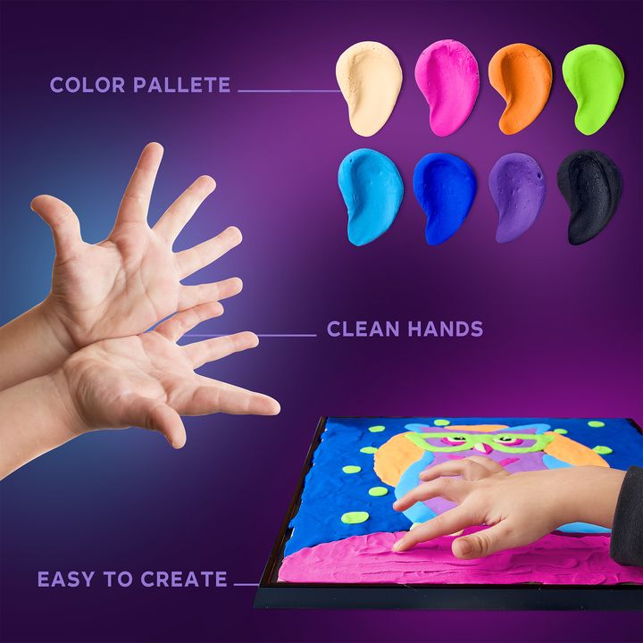 OKTO poslikava s samoporjavitveno maso 30 x 30 cm sova