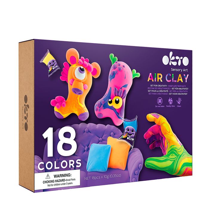 OKTO kreativni komplet samoporjavitvenih 18 odtenkov