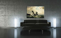 Slika na platnu MAKING HARBOR - William Bradford REP022