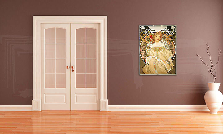 Slika na platnu DREAMING - Alfons Mucha