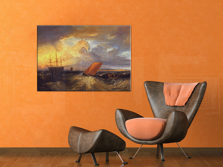 Platneni tisk SHEERNESS VISTA DAL NORE – William Turner | različne velikosti