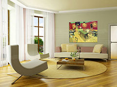 Slika na platnu Noč pred kavarno - Vincent van Gogh REP131