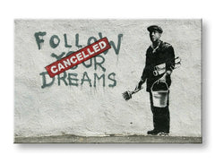 Slika na platnu STREET ART – BANKSY 60x90 cm