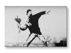 Slika na platnu STREET ART – BANKSY Popust 60 % 60x90 cm