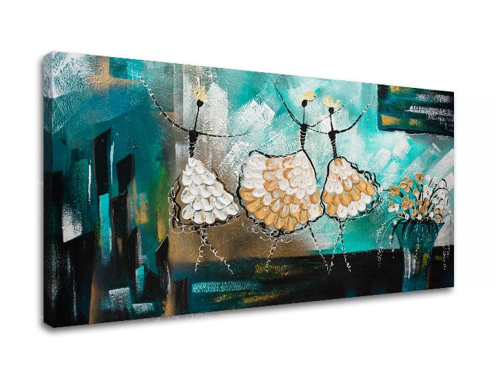 Avtorska reprodukcija na platnu DANCERS 90x50 cm