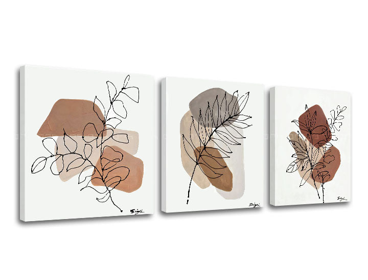 Slika na platnu LEAVES Discount 40 % 90X30 cm