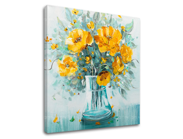 Slika na platnu Cvetje v vazi Popust 40 % 80X80 cm