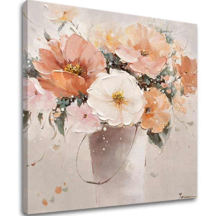Slika na platnu CVETJE V VAZI 50X50 cm