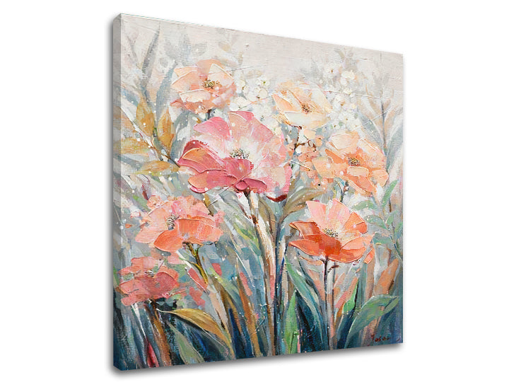 Slikarstvo na platnu FLORAL GARDEN 80x80 cm