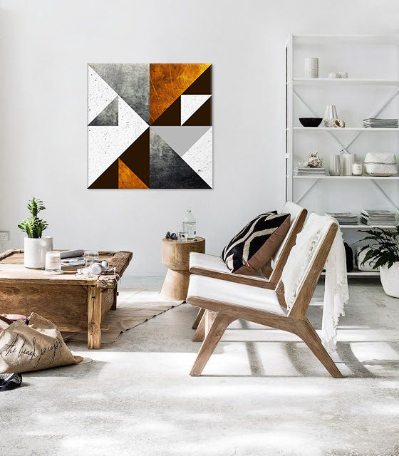 Stenska slika DIALOGUE WITH MODERN CREATION / DAN JOHANNSON 60x60 cm