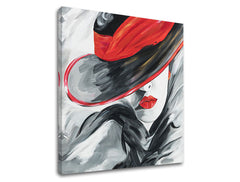 Slika na platnu Ženska v črni kapi Popust 60% 70X70 cm